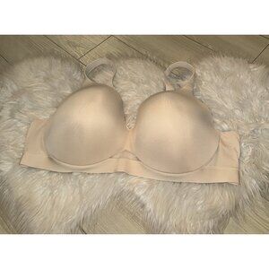 Cacique Lightly Lined Full Coverage Bra Underwire Womens 46D Beige